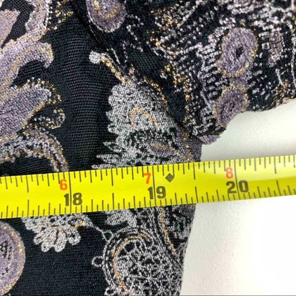 Spanner I Black Velvet I Paisley Print I Jacket Blazer - Picture 8 of 10